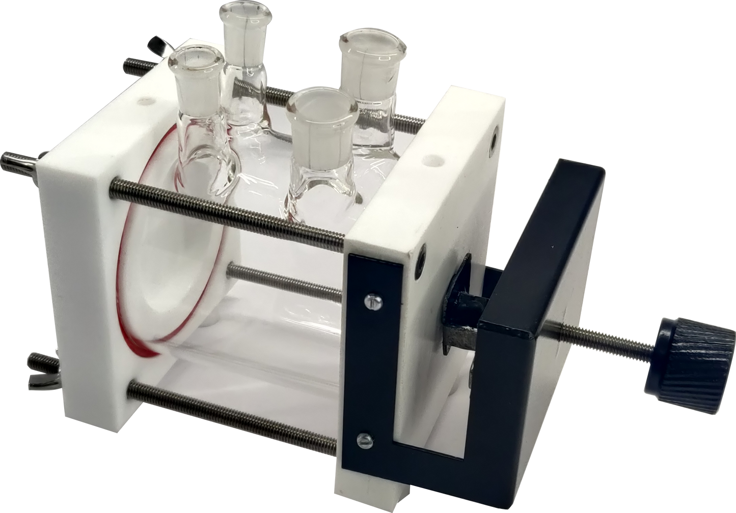 Flat sample corrosion cell for electrochemical corrosion testing